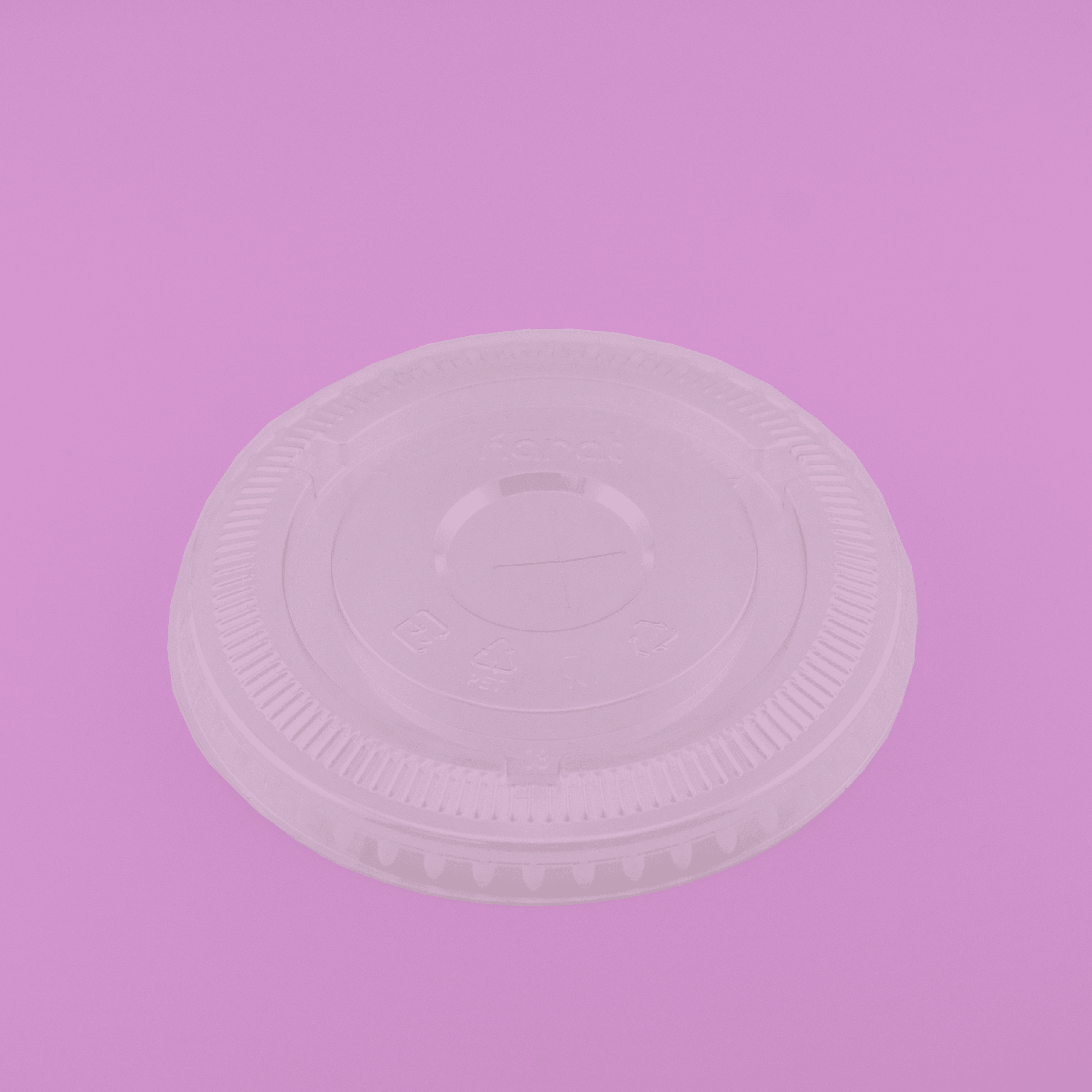 Flat Lid for 12-24oz PET Cup - Image 2