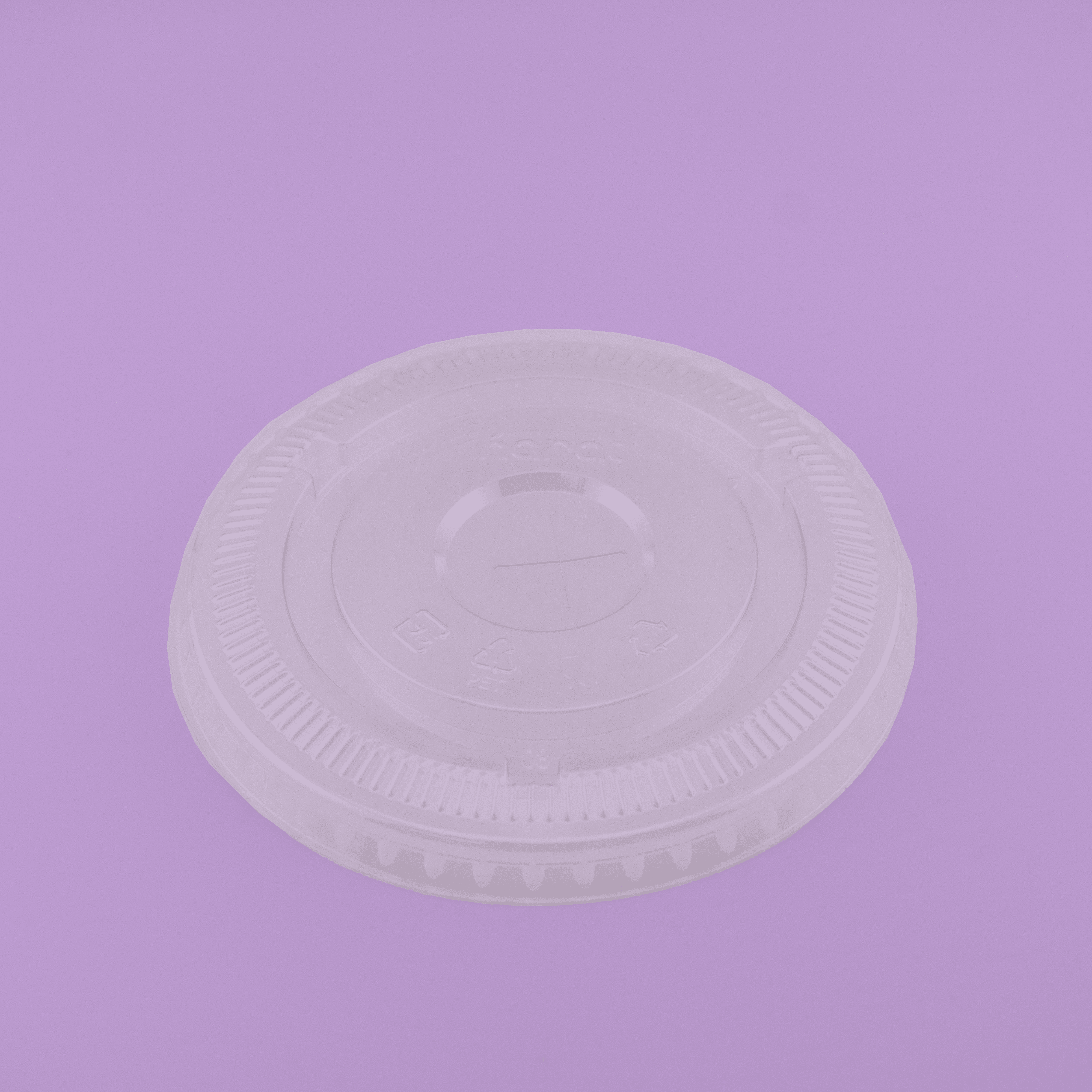 Flat Lid for 12-24oz PLA Cup 2