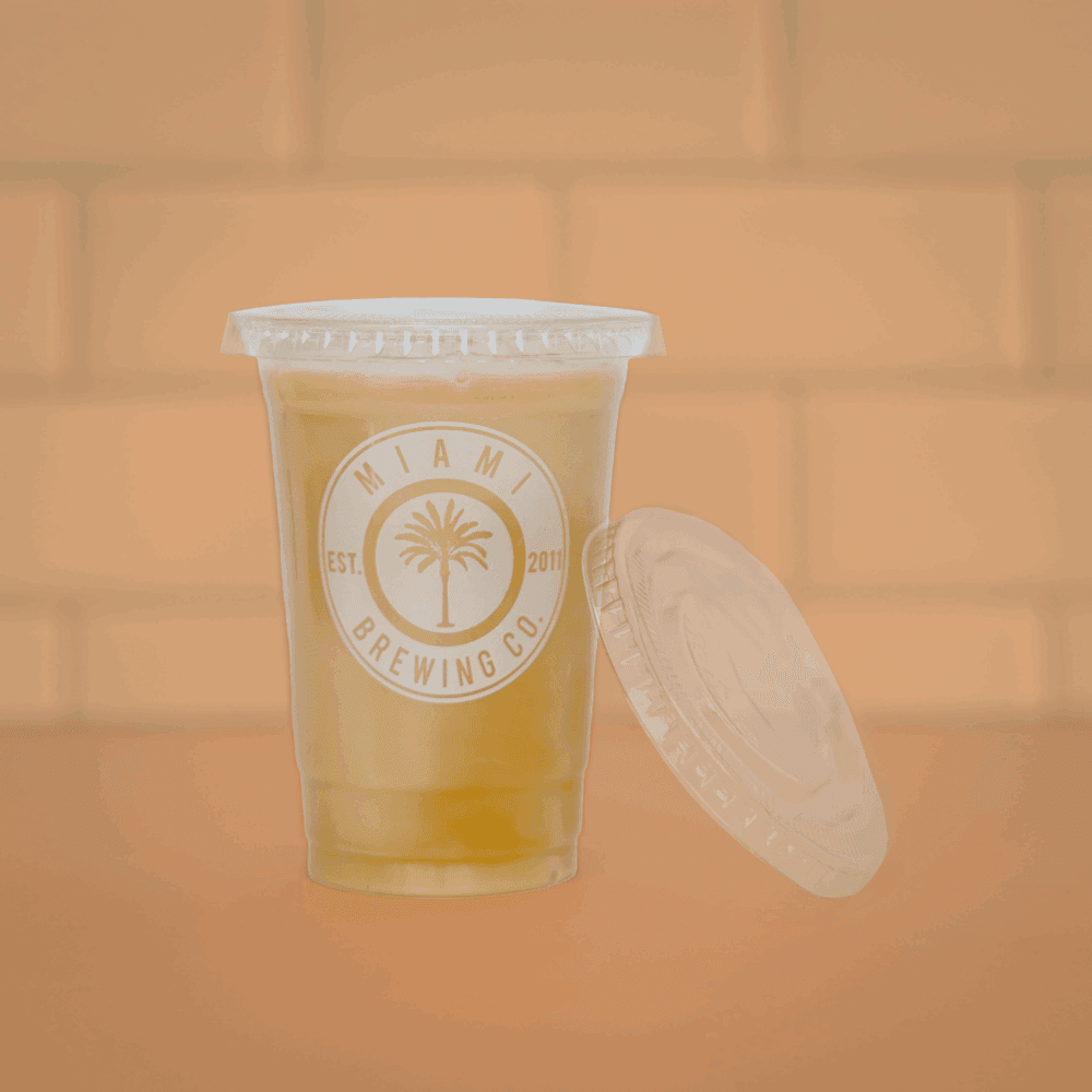 Flat Lid for 8-10oz PET Cup