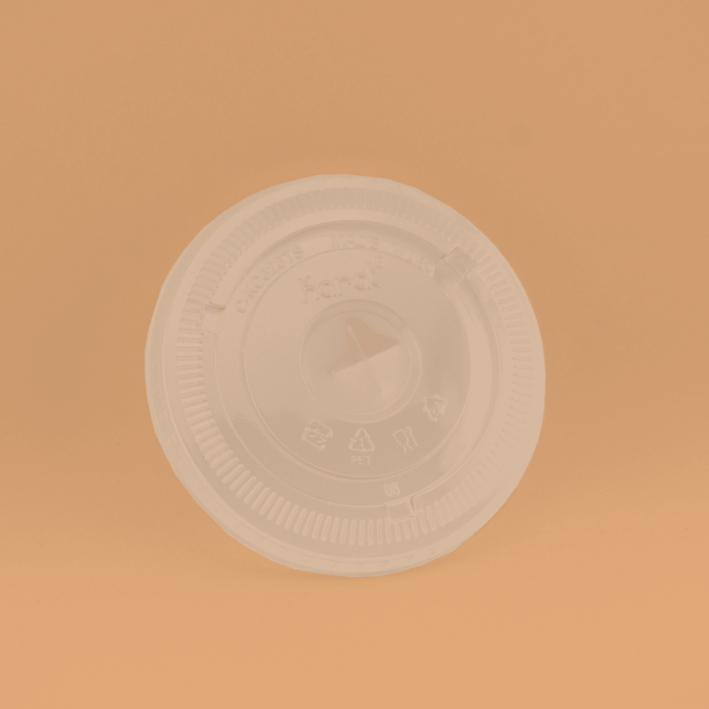 Flat Lid for 8-10oz PET Cup