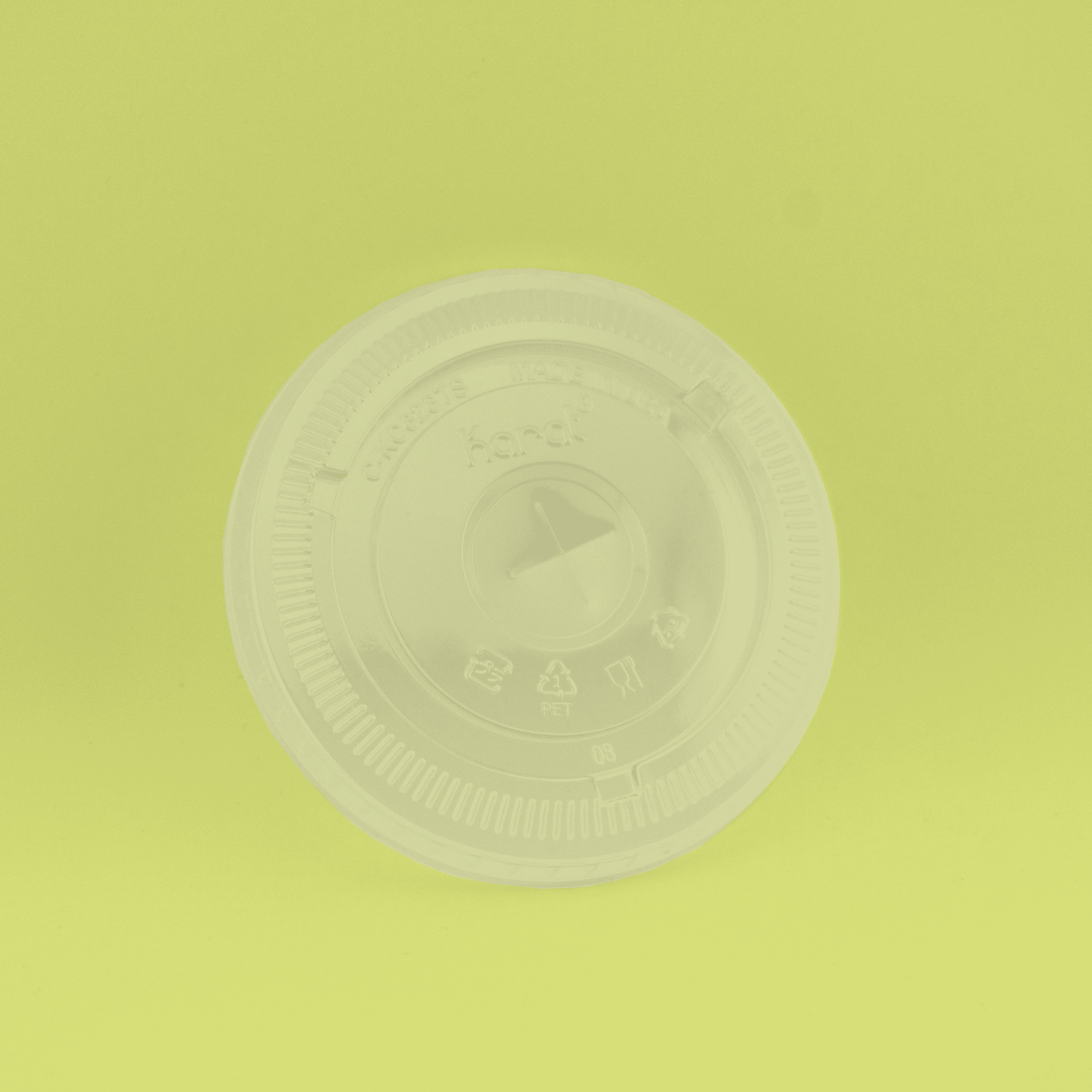 Flat Lid for 9-12oz PET Cup