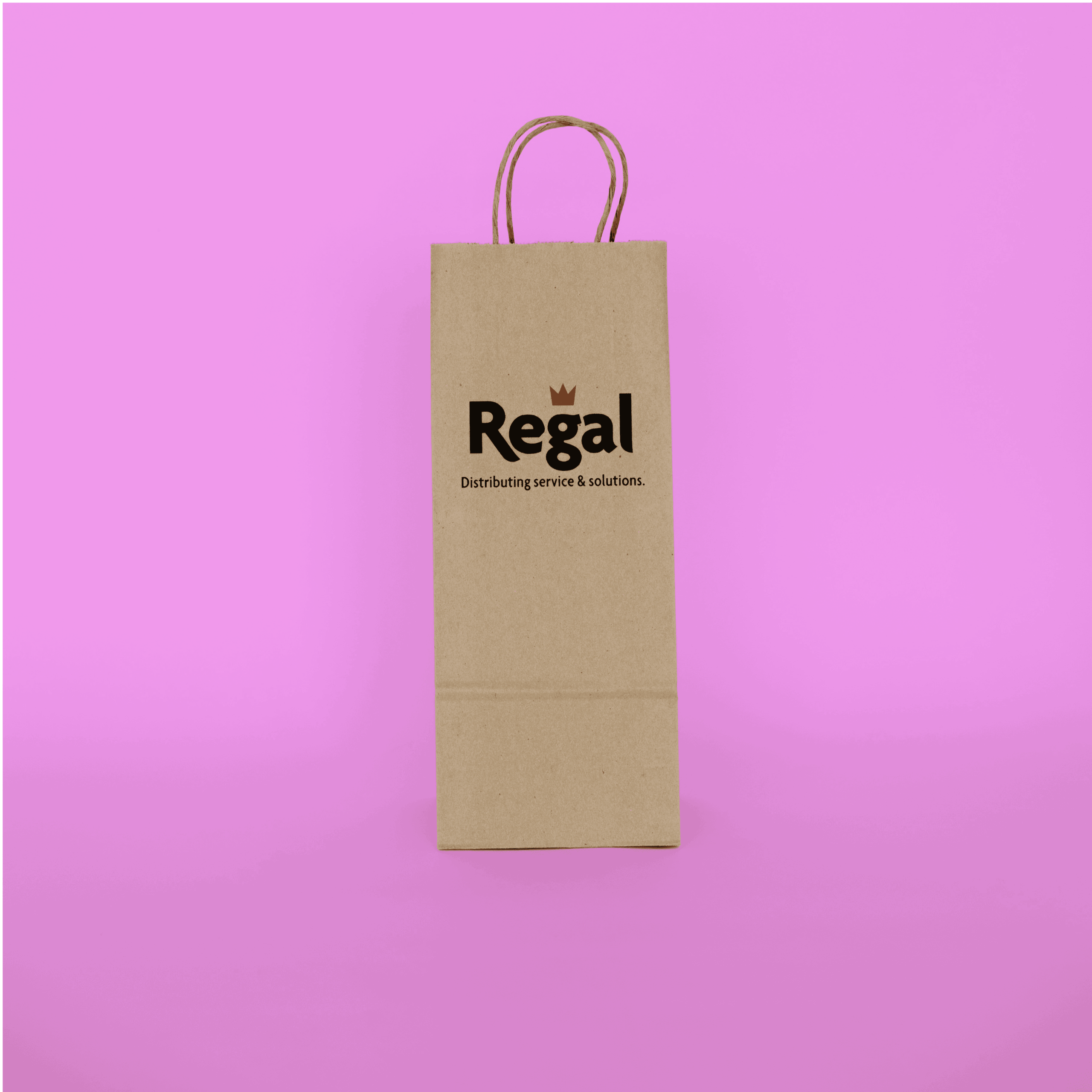 Handled Paper Tote 5" x 3" x 13" - Image 2