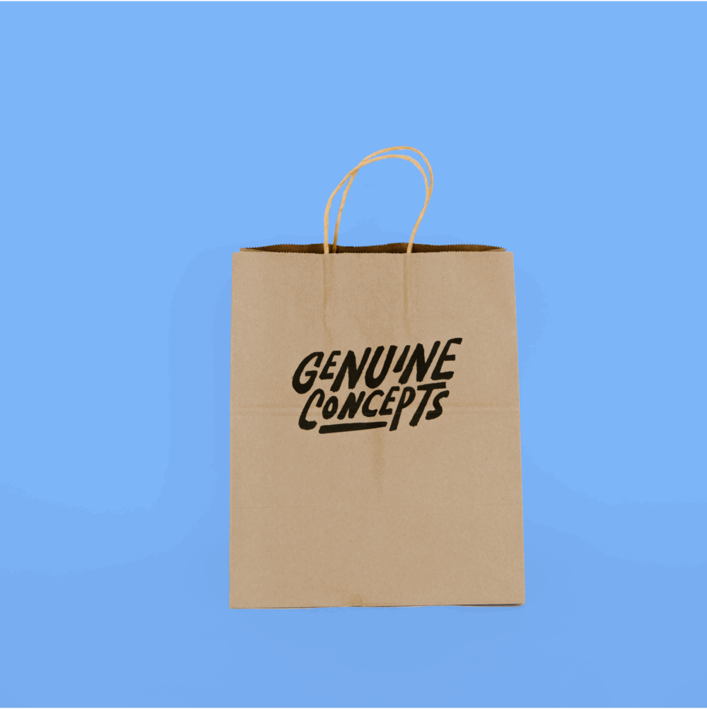 Handled Paper Tote 8" x 4" x 10"