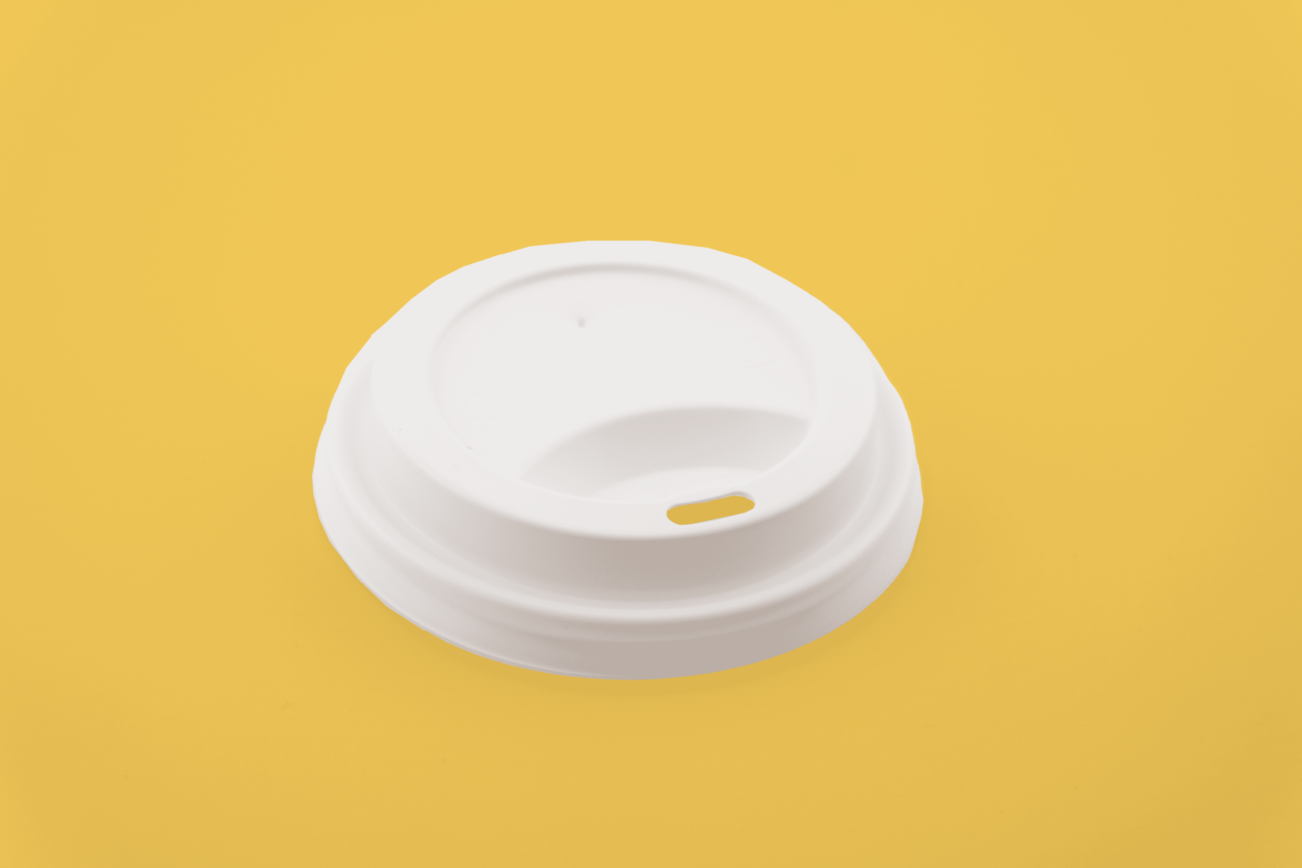Sipper Dome Lid for 10-24oz Paper Hot Cup (White) - Image 3