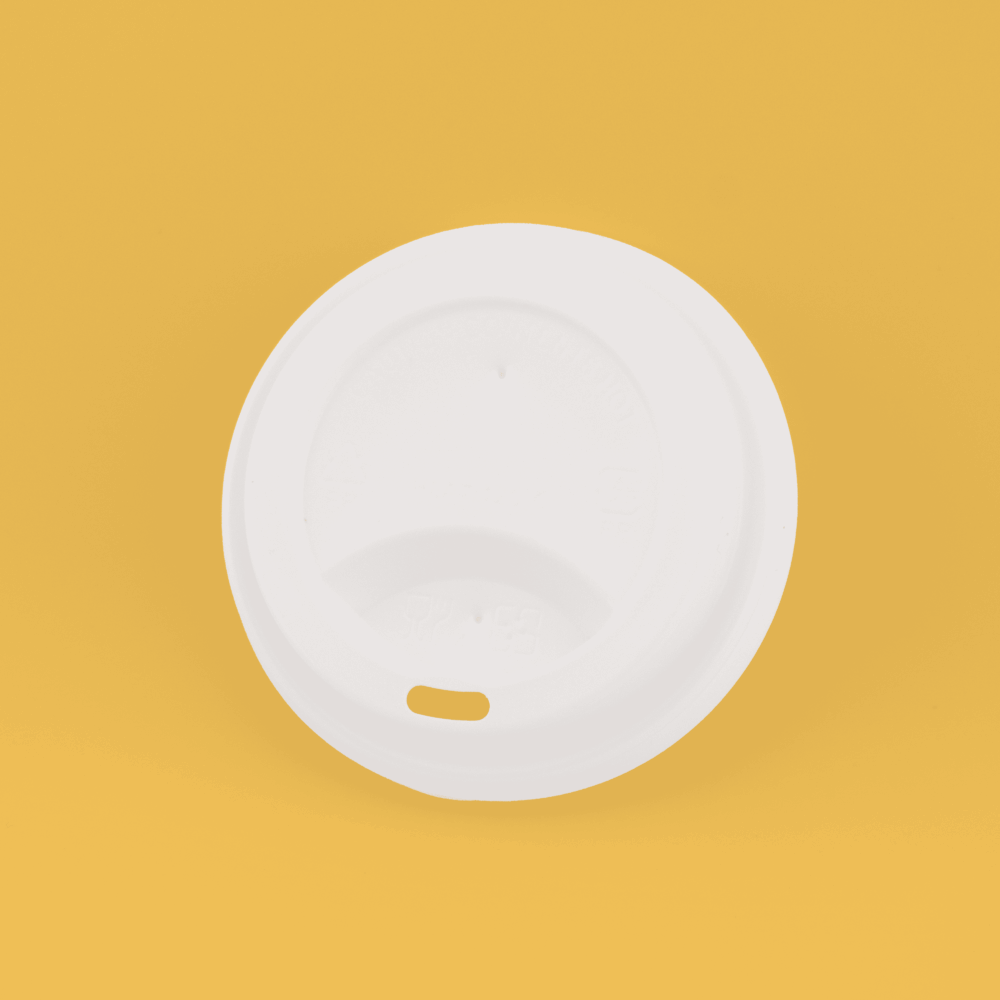 Sipper Dome Lid for 10-24oz Paper Hot Cup (White) 3