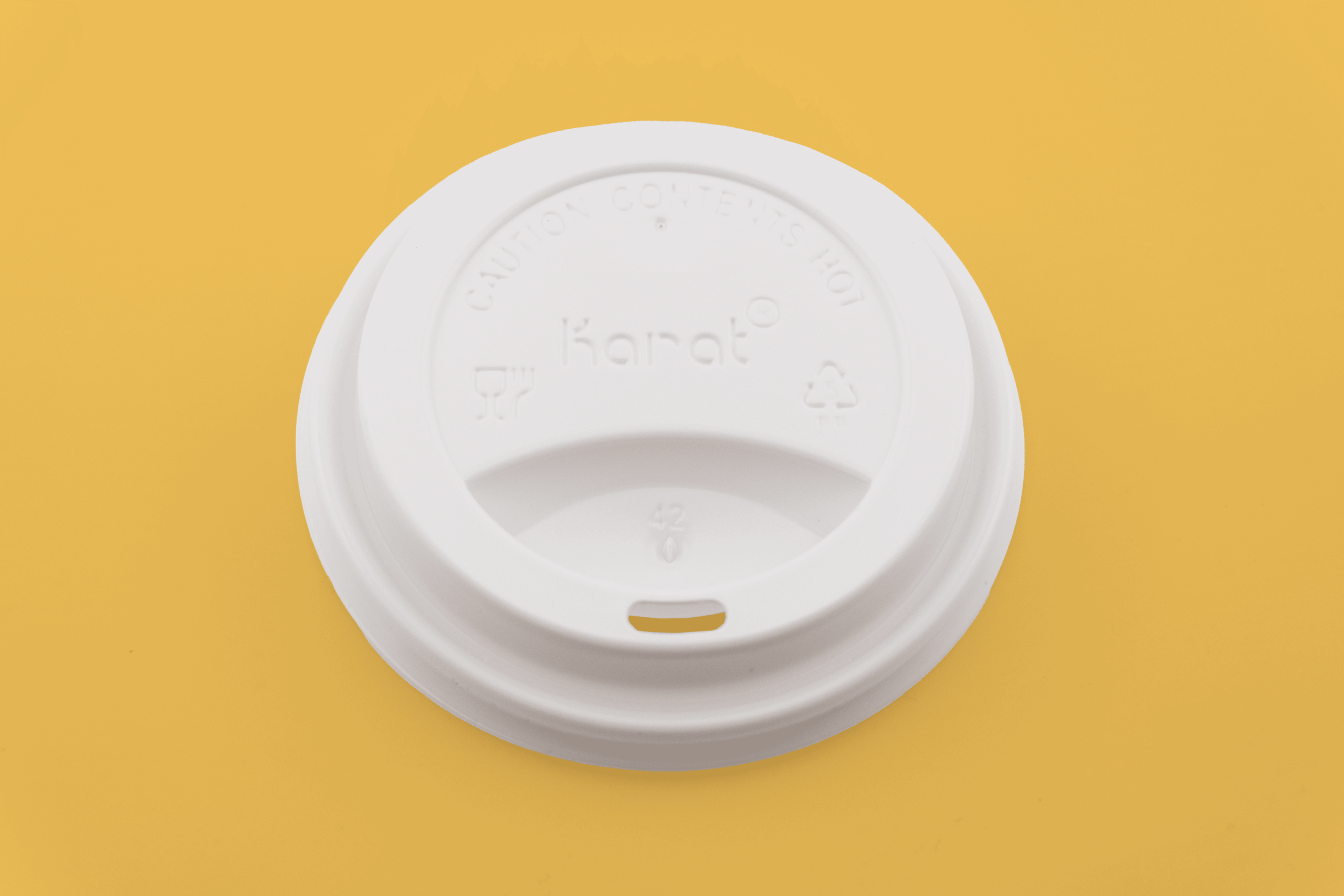 Sipper Dome Lid for 10-24oz Paper Hot Cup (White)