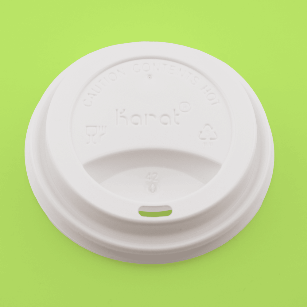 Sipper Dome Lid for 8oz Paper Hot Cup (White)