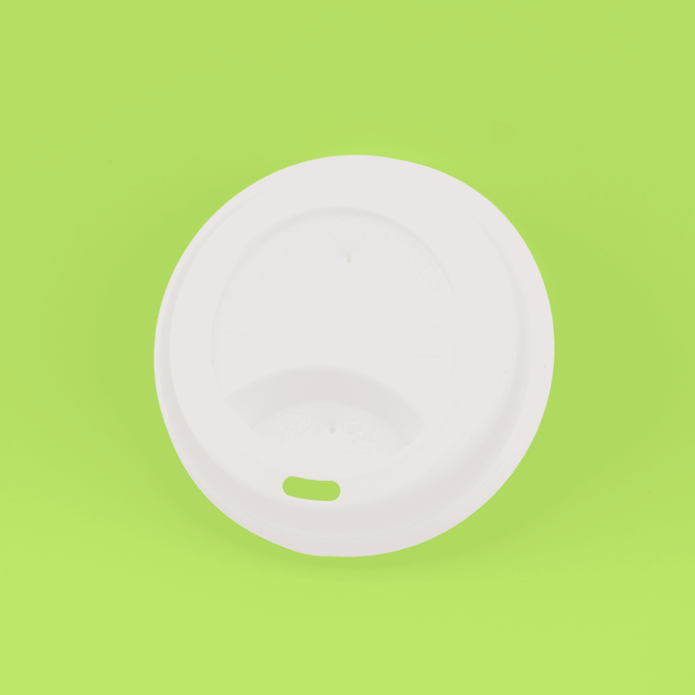 Sipper Dome Lid for 8oz Paper Hot Cup (White) 3